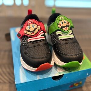 Mario & Luigi Kids Sneakers - Black, Red, Green